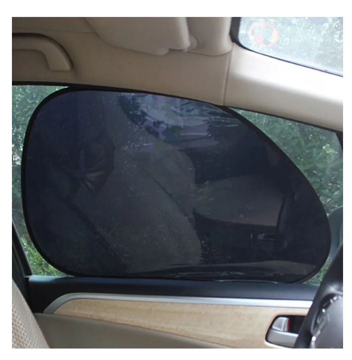 Kit Par Cortina Quitasol Parasol Ventana Para Auto 39x63cm-5