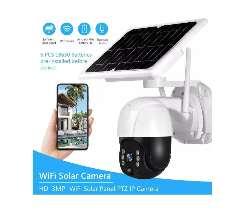 Camara Ip Solar Seguridad Wifi Exterior Hd 1080p Nocturna-6