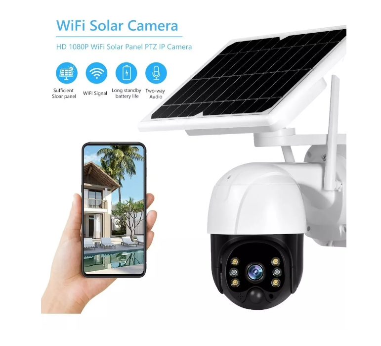 Camara Ip Solar Seguridad Wifi Exterior Hd 1080p Nocturna-5
