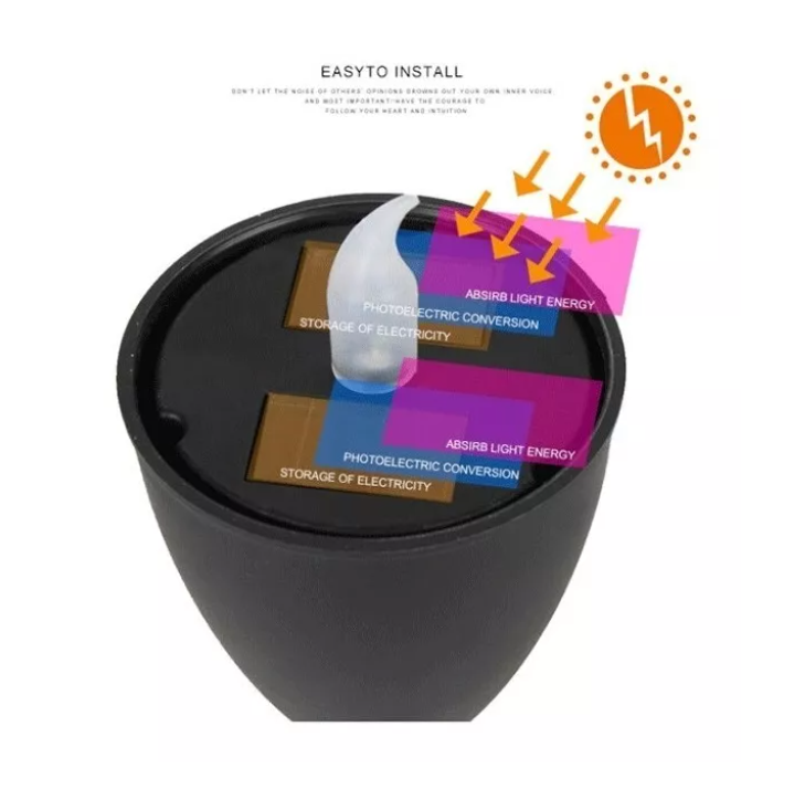 Set 10 Focos Faroles Led Blanco Solar Estaca Antorcha Jardin-3