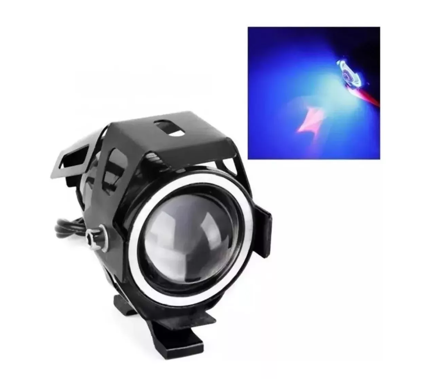 Lámpara Luz Foco Neblinero Led U7 Ojos De Angel Para Moto-1