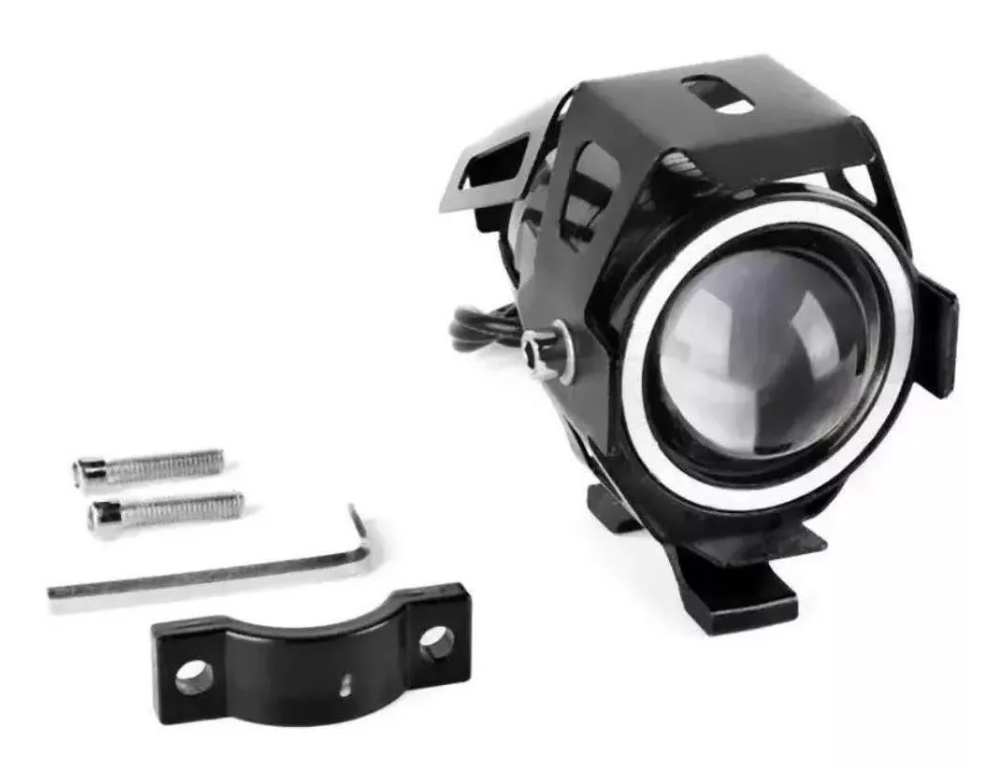 Lámpara Luz Foco Neblinero Led U7 Ojos De Angel Para Moto-3