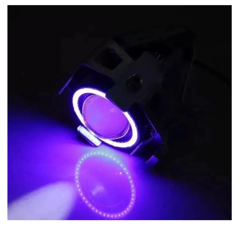 Lámpara Luz Foco Neblinero Led U7 Ojos De Angel Para Moto-4