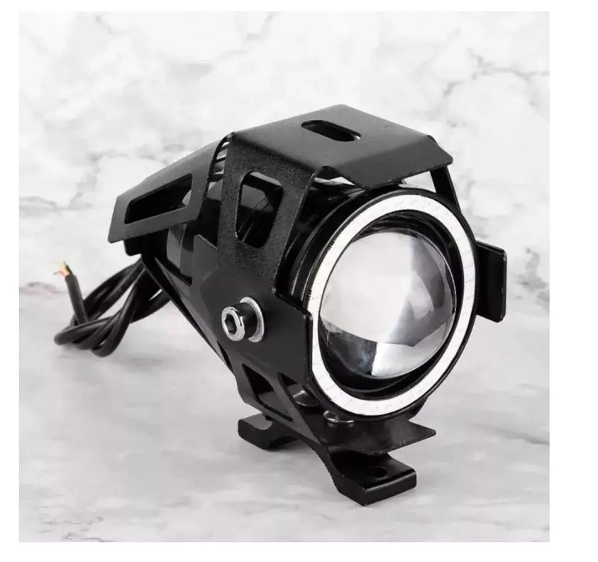 Lámpara Luz Foco Neblinero Led U7 Ojos De Angel Para Moto-7