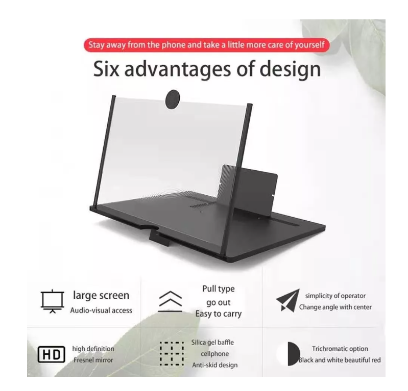 Amplificador Vídeo Hd Lupa Pantalla Teléfono Móvil Celular-2