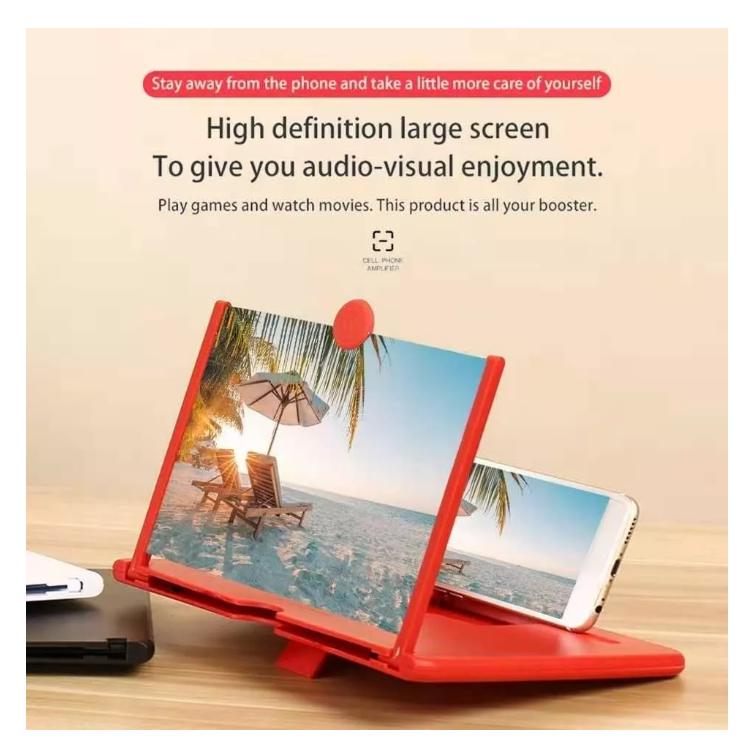 Amplificador Vídeo Hd Lupa Pantalla Teléfono Móvil Celular-4