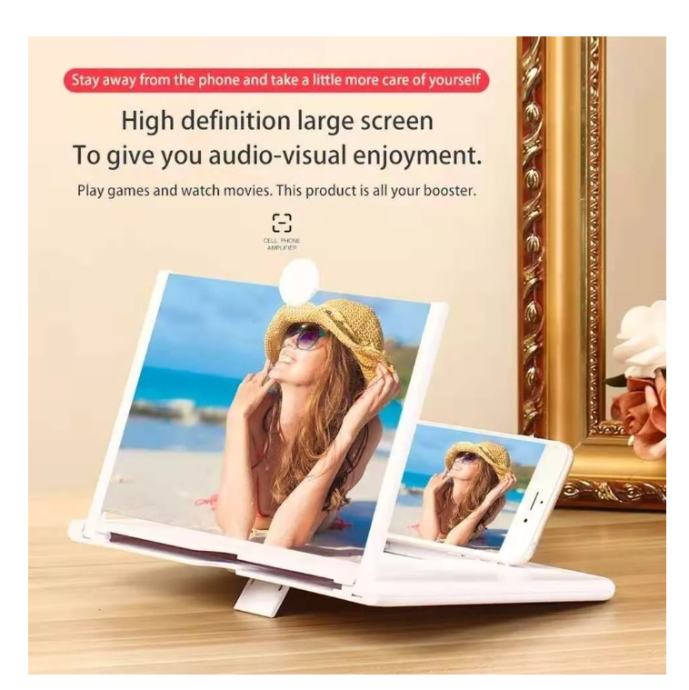 Amplificador Vídeo Hd Lupa Pantalla Teléfono Móvil Celular-6