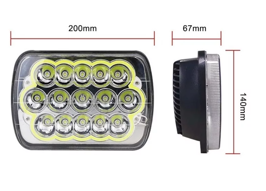 Foco Faro Luz Neblinero Led 45w Auto Ojo De Angel Caminoneta-1