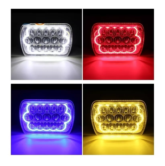 Foco Faro Luz Neblinero Led 45w Auto Ojo De Angel Caminoneta-7