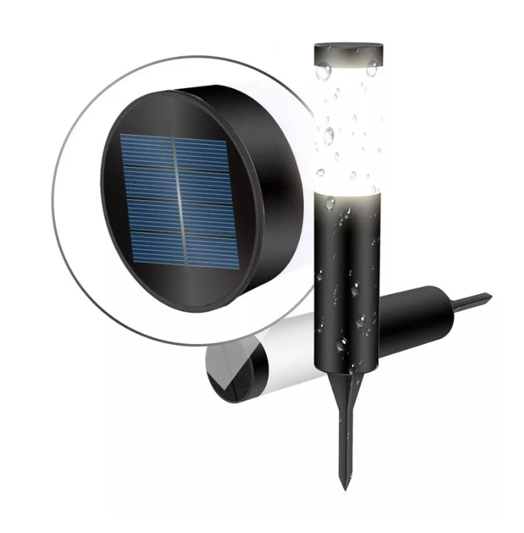 Lampara Solar Luces Led Estaca Pilar Exterior-0