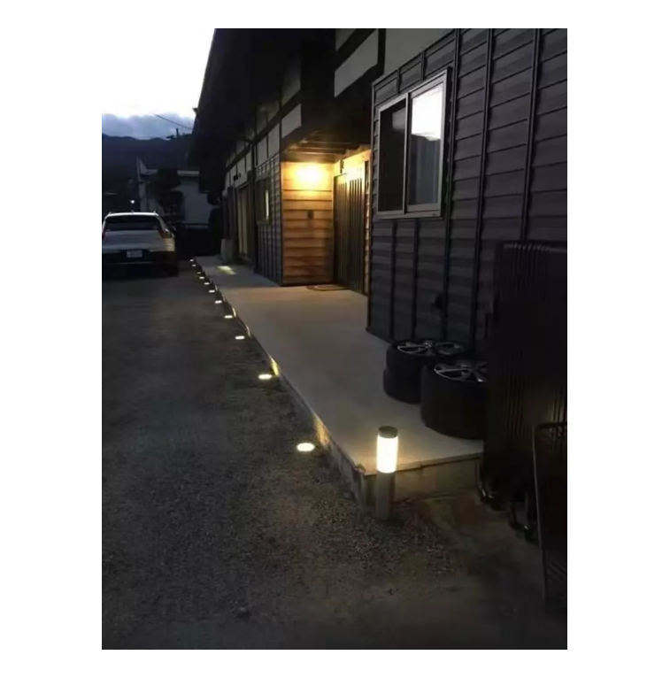 Lampara Solar Luces Led Estaca Pilar Exterior-2