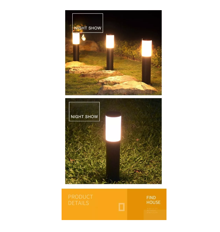 Lampara Solar Luces Led Estaca Pilar Exterior-3