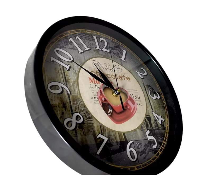 Reloj De Pared 30 Cm Redondo Mural Decorativo Silencioso-2