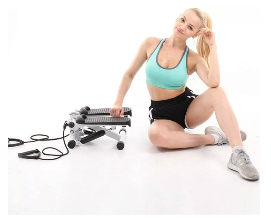 Maquina Sunny Health Fitness Mini Stepper Banda Resistencias-4