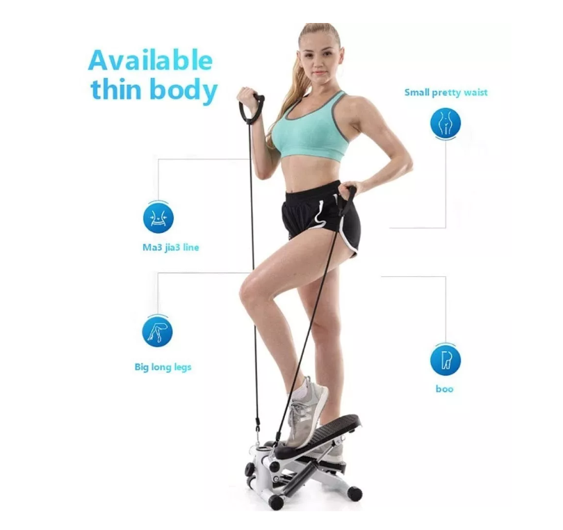 Maquina Sunny Health Fitness Mini Stepper Banda Resistencias-3