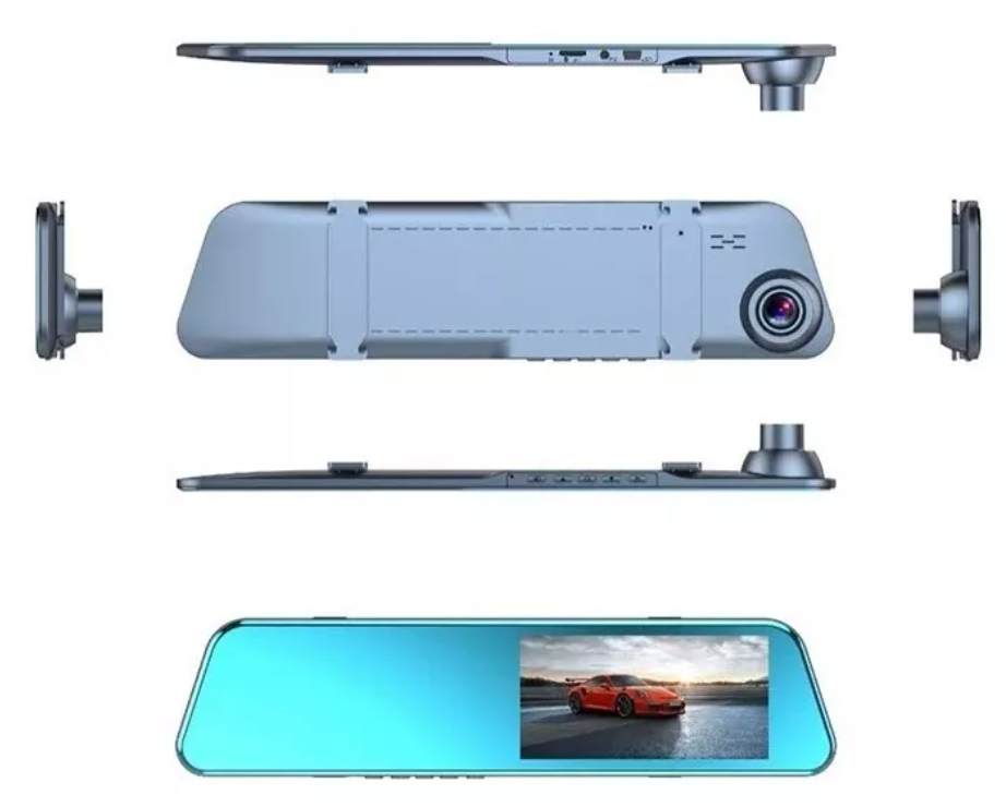 Pantalla 4.89in Hd1080p Táctil Cámara Espejo Retrovisor Dvr-2