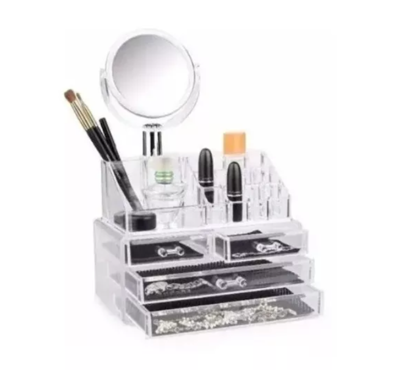 Cosmetiquero Acrílico Para Maquillaje-0