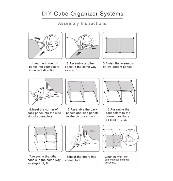 Organizador De Bolsos 10 Módulos Dormitorio Estante Armable-1