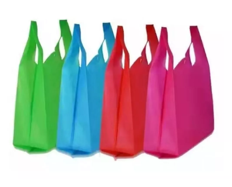 X100 Bolsas Tnt Ecológicas Reutilizable Reciclable 44x75cm-2