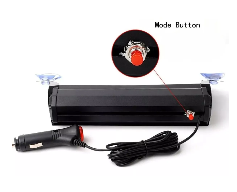 Baliza Parabrisa Led Estroboscopica Azul Rojo Bomberos 12v-3