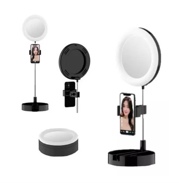 Espejo Aro De Luz Led Soporte Celular-3