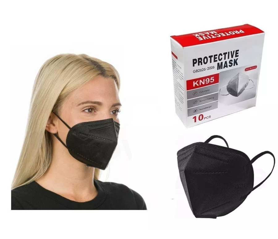 X10 Mascarillas Kn95 5 Pliegues Antiviral Reutilizable-0
