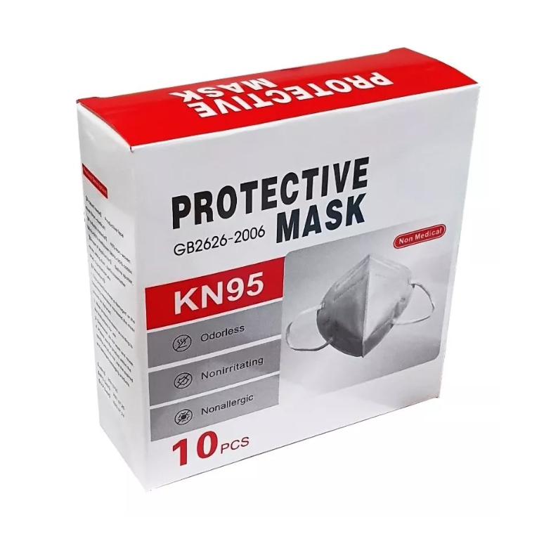 X10 Mascarillas Kn95 5 Pliegues Antiviral Reutilizable-3