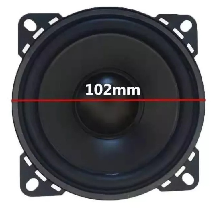 X2 Parlante Auto 10cm Redondo 60w Coaxial 2 Vías Hifi-2