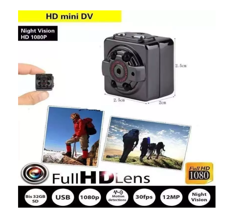 Mini Cámara Espía Sq8 Full Hd Visión Nocturna Deportes Auto-6