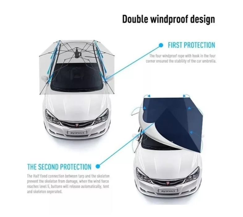 Toldo Móvil Manual Techo Auto Cubre Auto Carpa Camping-1