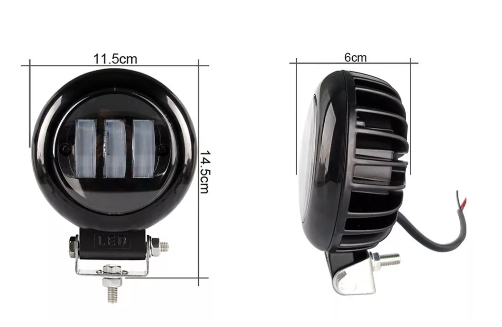 X2 Foco Luz Neblinero 30w Led Spot Auto Moto Caminoneta Lupa-2