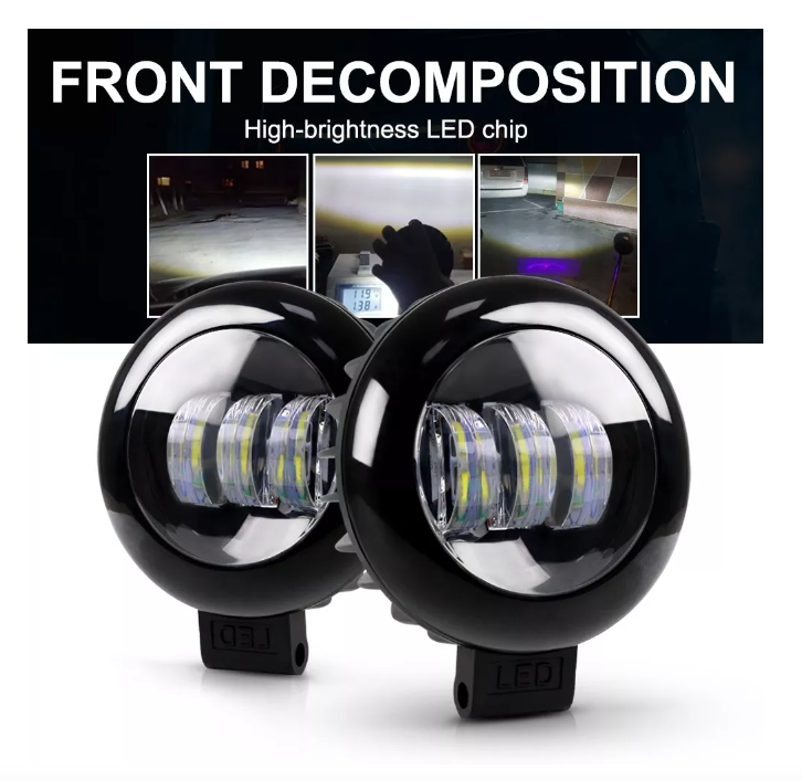 X2 Foco Luz Neblinero 30w Led Spot Auto Moto Caminoneta Lupa-4