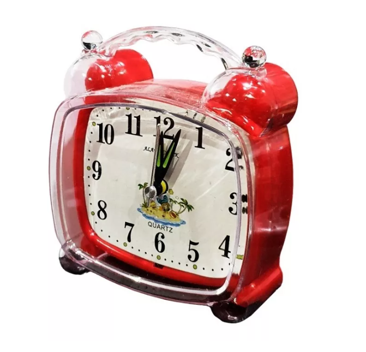 Reloj Despertador Dormitorio Casa Colores Alarma Programada-2
