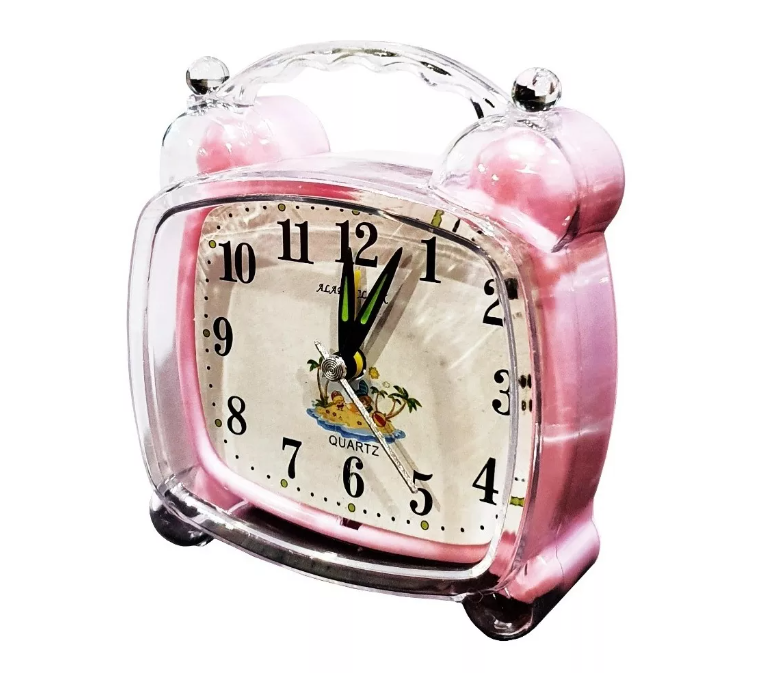 Reloj Despertador Dormitorio Casa Colores Alarma Programada-3