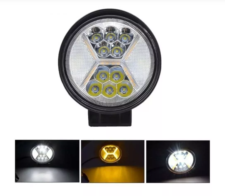 Luces Foco Neblinero Led 117w Bicolor Auto Moto Camioneta-0