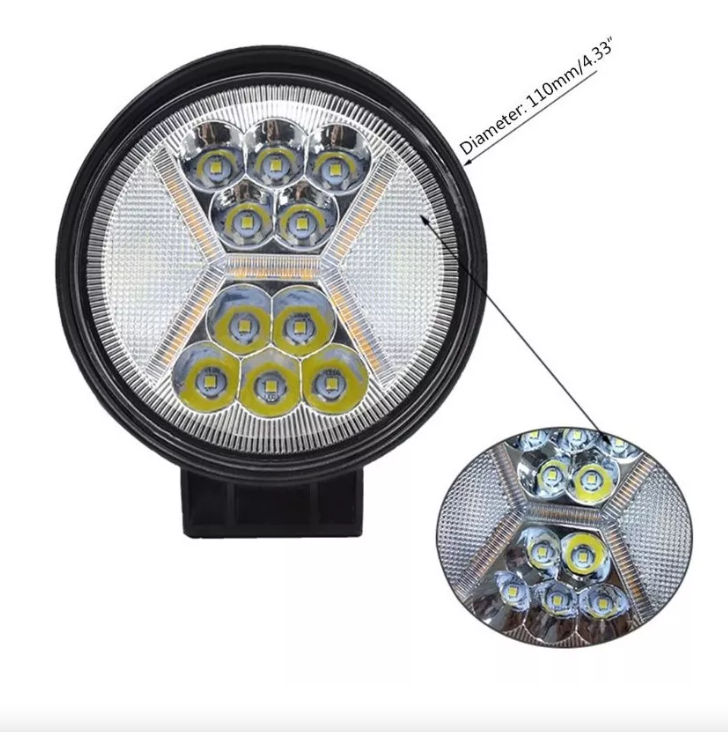Luces Foco Neblinero Led 117w Bicolor Auto Moto Camioneta-4