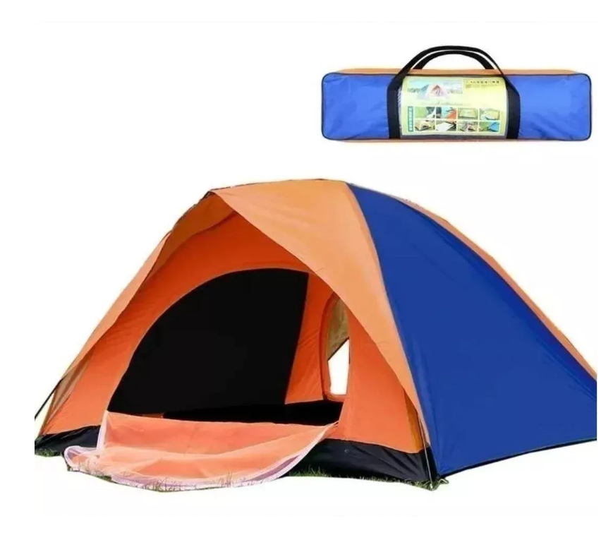 Carpa 8 Personas Doble Capa Toldo Ventana 2x3x1.7mts-0