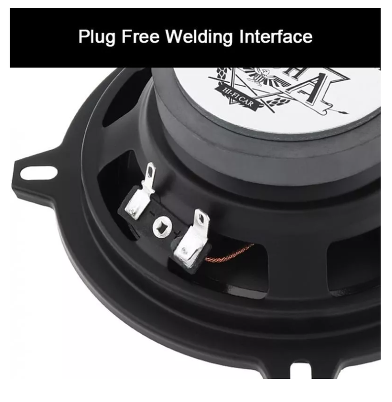 Parlante Auto 13cm Redondo 60w Coaxial 2 Vías Hifi-4