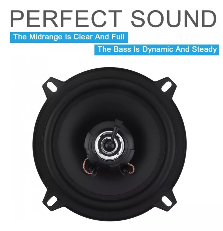 Parlante Auto 13cm Redondo 60w Coaxial 2 Vías Hifi-7