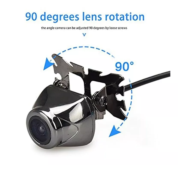 Hd Camara Retroceso Auto Visión Nocturna Ip68 Tipo Ojo Pez-3