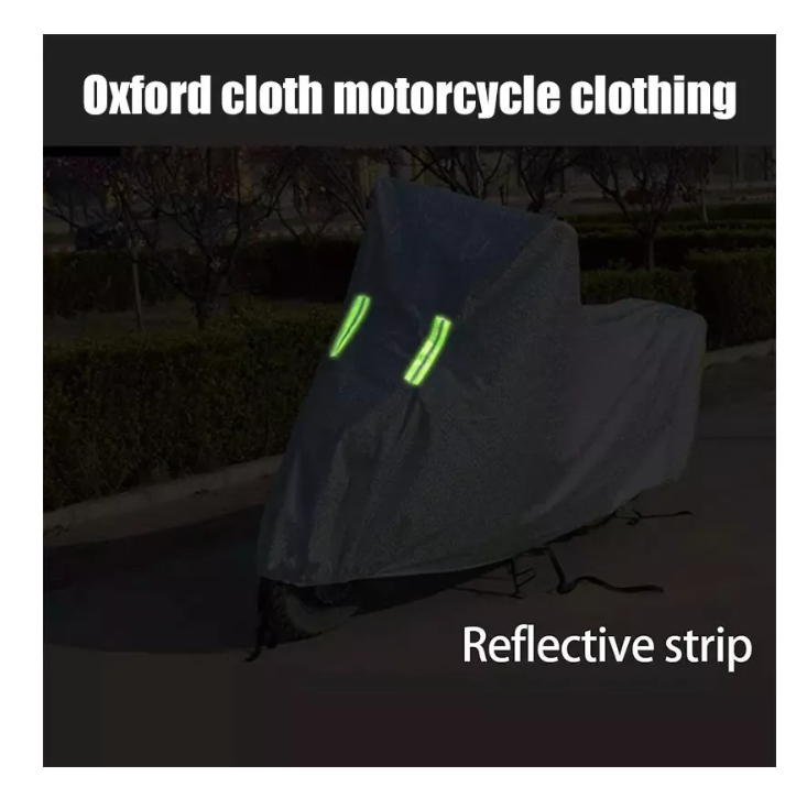 Carpa Funda Cubre Moto Impermeable Uv Peva(vinilo) + Algodon-1