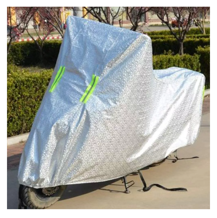Carpa Funda Cubre Moto Impermeable Uv Peva(vinilo) + Algodon-5