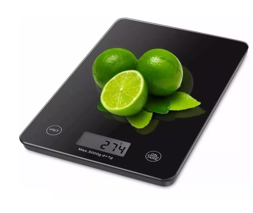 Balanza Pesa Digital Gramera De Cocina Vidrio Slim 1g - 5kg-0
