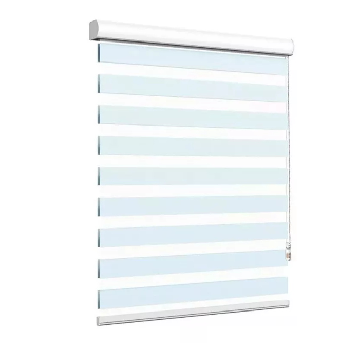 Cortina Roller Doble Capa Duo Zebra Día Y Noche 90x200cm-0