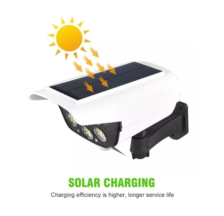 Foco Solar Tipo Camara Sensor De Movimiento + Control Remoto-6