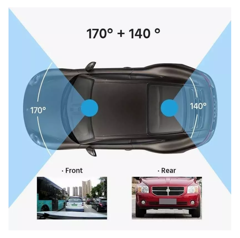 Frontal Cámara De Auto Espejo Retrovisor + Cámara Retroceso-4