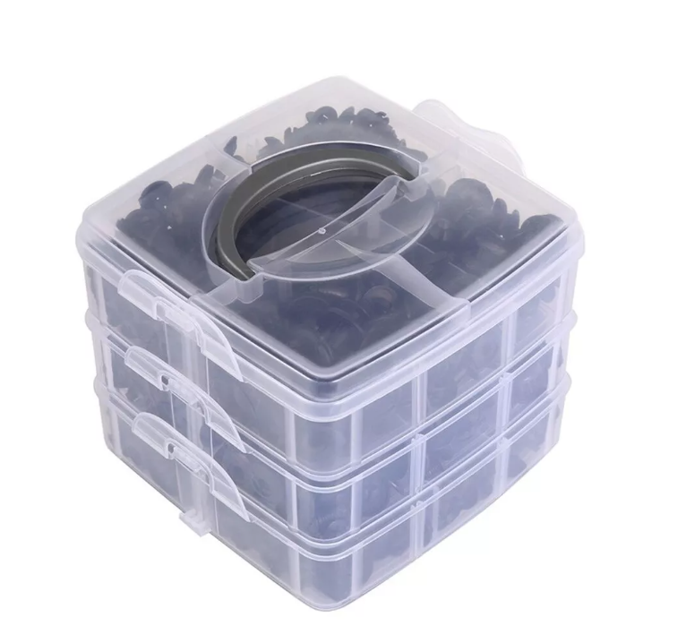 Caja 620 Clips Broche Retencion Lata Plastico Auto Tapabarro-3
