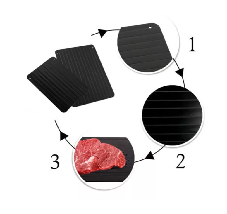 Bandeja Tabla De Aluminio Descongeladora Rápida Carne-1