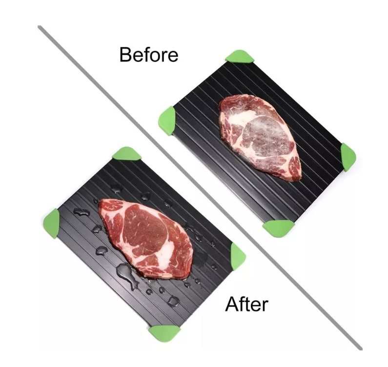 Bandeja Tabla De Aluminio Descongeladora Rápida Carne-3