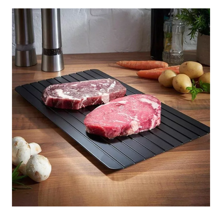 Bandeja Tabla De Aluminio Descongeladora Rápida Carne-4